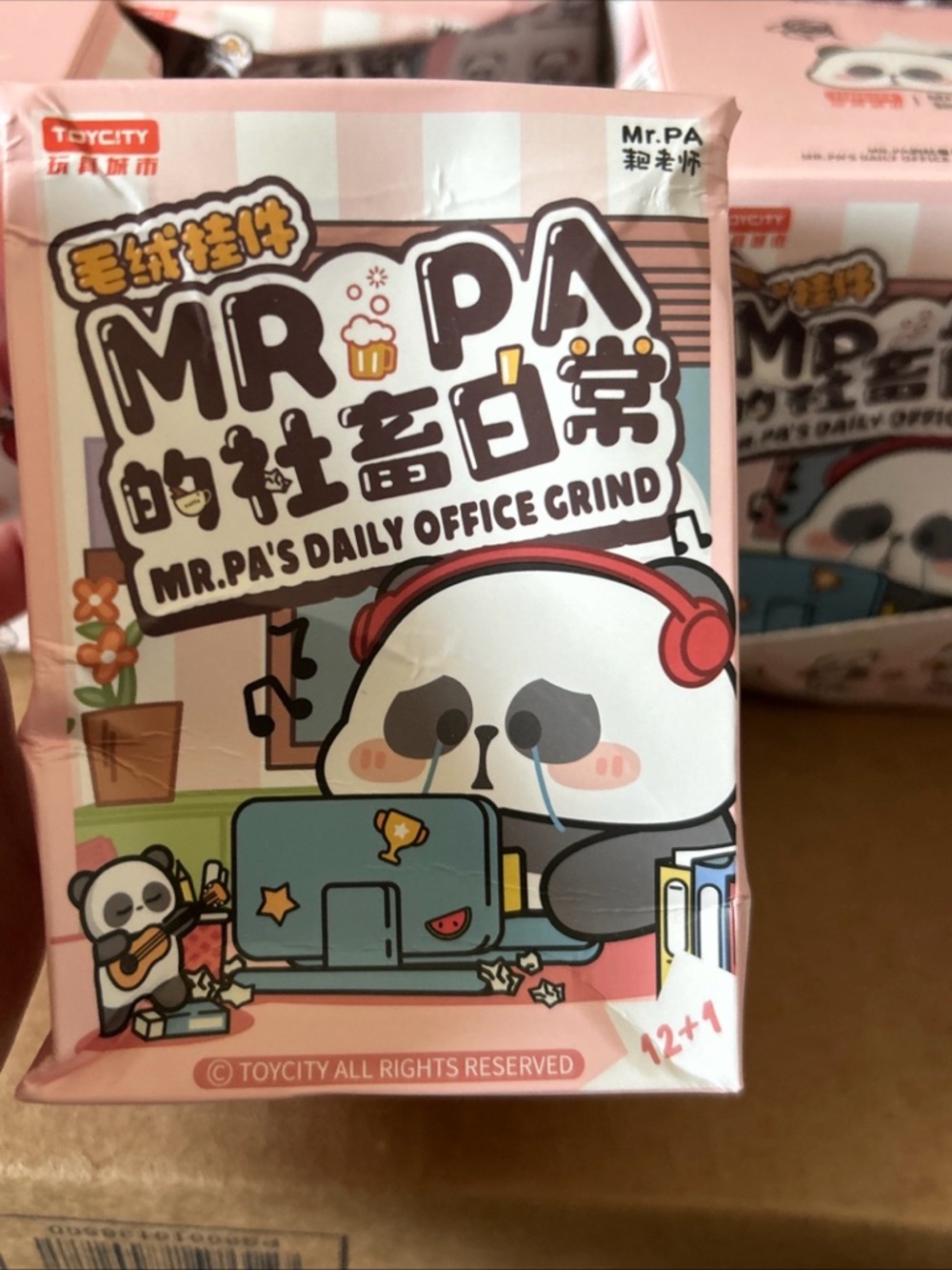 Mr. Pa’s Daily Office Grind Blind Box - Unopen, Damaged Box - 1 Plush Keychain